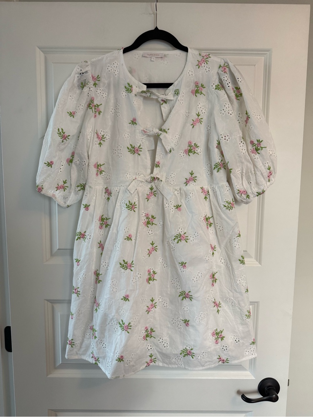 NWOT Olivaceous Eyelet Dress
